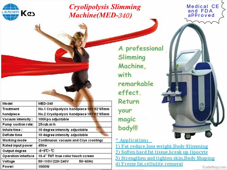 2012 Newest Cryolipolysis+Vacuum System /Weight Loss Beauty Machine