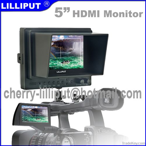 5 inch Camera monitor with HDMI, YPbPr, Composite AV input