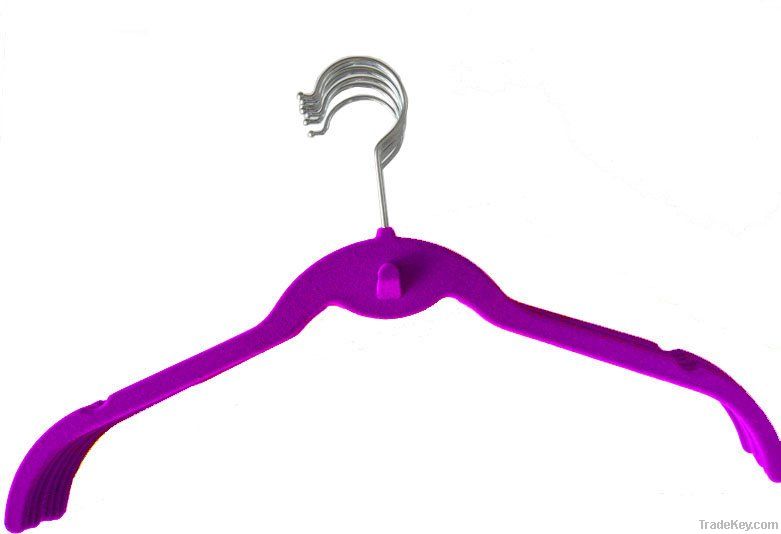 Shirt velvet flocked hanger