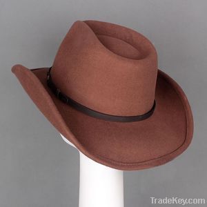 Cowboy Hat for 100% Wool Felt for Men Women Boys Girls
