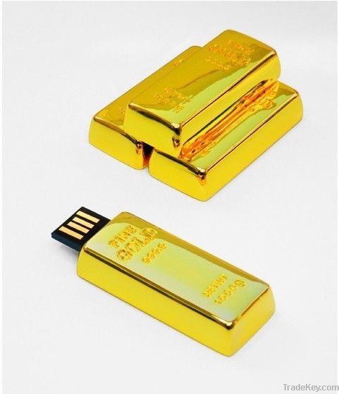 Mini golden bar usb drive