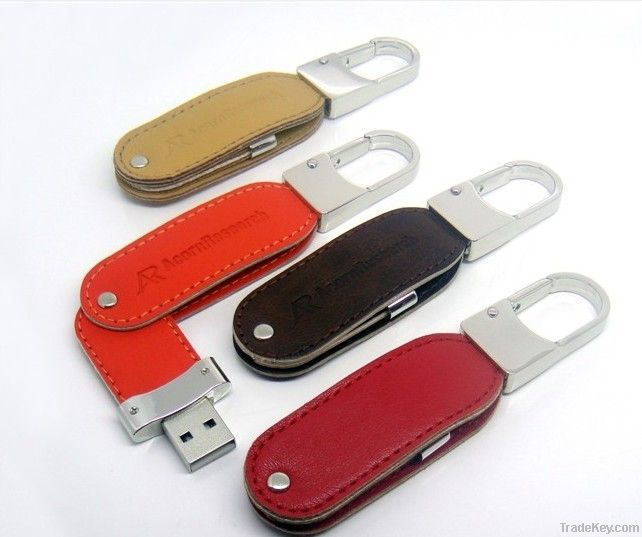 Custom leather usb drive