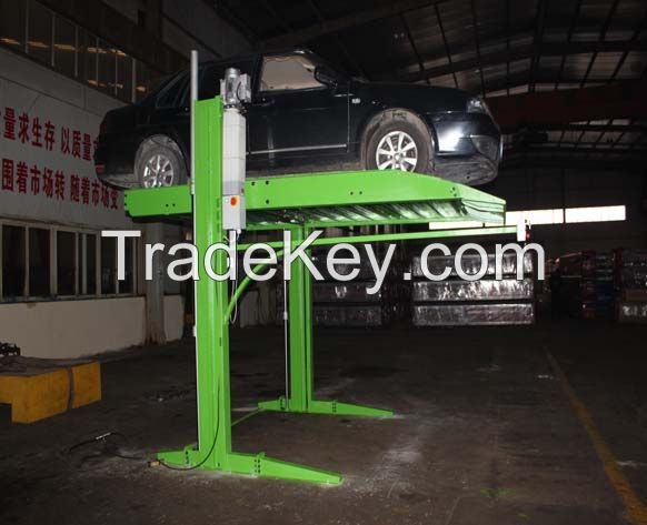 cheap price high rise two post car parking lift 2700kg with electric lock release