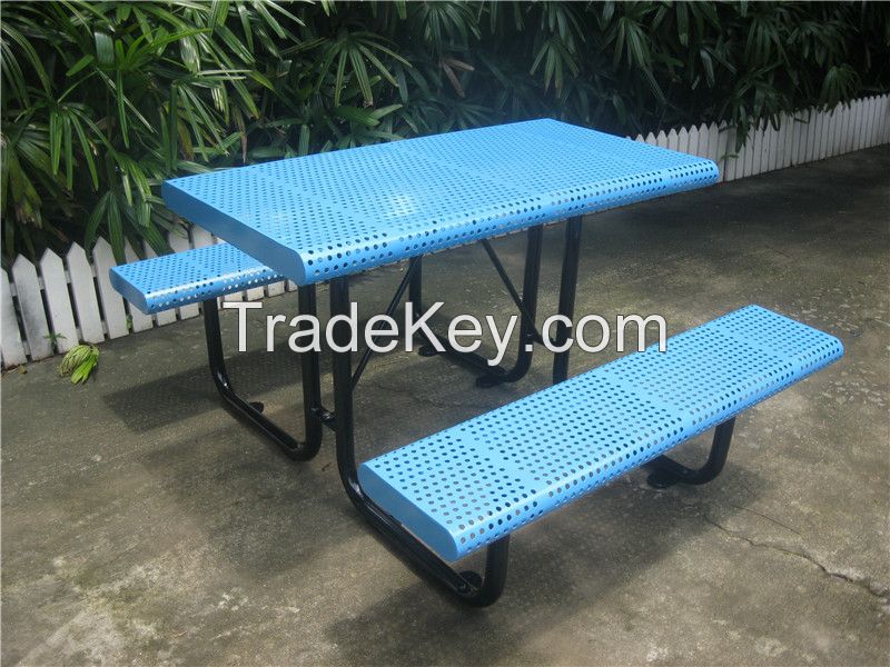 Outdoor table with bench picnic table and bench