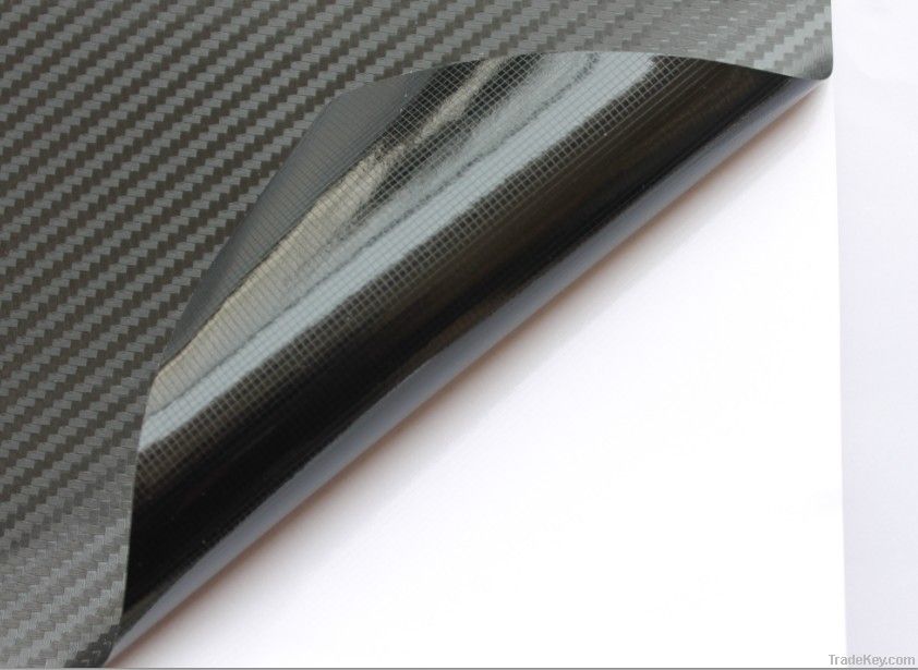 3D Car Carbon Fiber Film-Black, 1.52*30m, with air free bublles