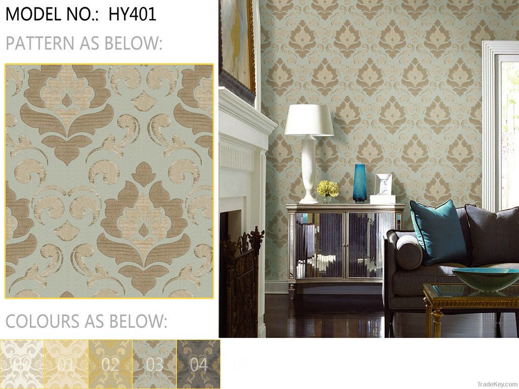 2012 the latest design vinyl Wallpaper wallcovering Catalogue for decoration