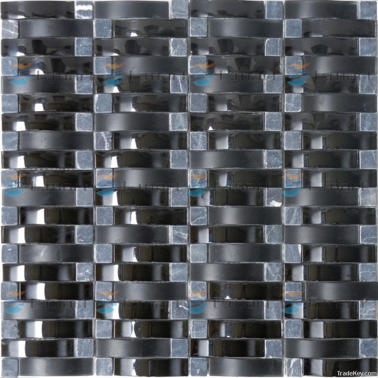 Stone mixed glass mosaic, wall tile backsplash, kitchen tiles EM64CS01