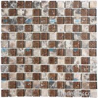 Stone mixed glass mosaic, wall tile backsplash, kitchen tiles