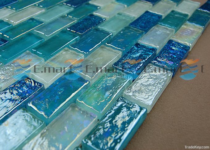 pure Iridescent mosaic, wall tile backsplash, kitchen tilesEM42RC01