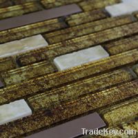 Stainless steel mosaic tile wall tile backsplashes .bathroom tile