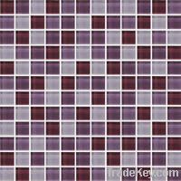 Mixed pure color glass mosaic