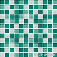 Mixed pure color glass mosaic