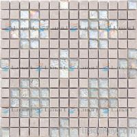 Stone mix glass mosaic tile