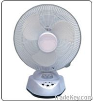 Rechargeable fans with LED