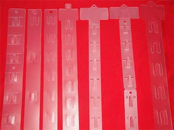 Plastic hanging strips