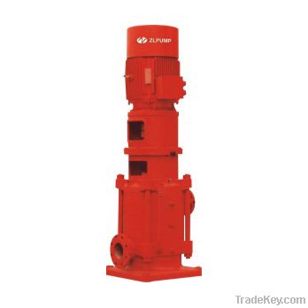 Vertical fire-fighting pump