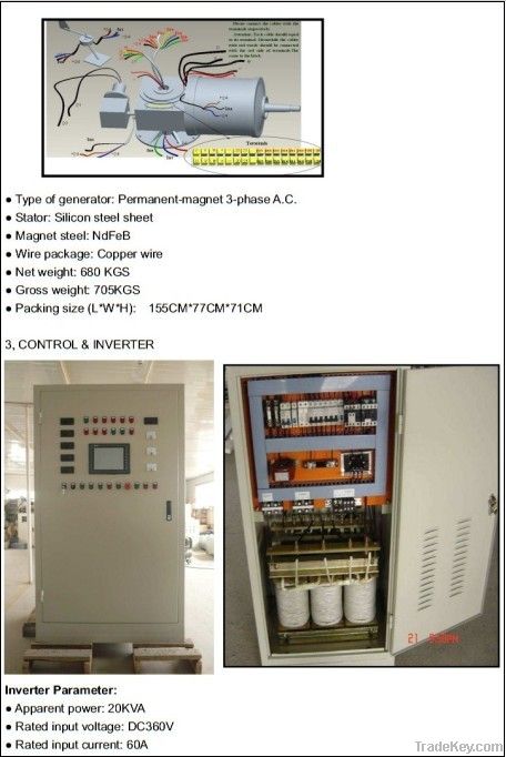 20KW On-grid wind power generator