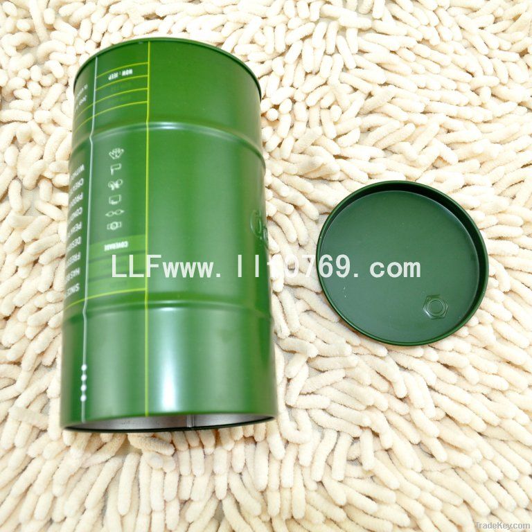 round metal tin can for food canning