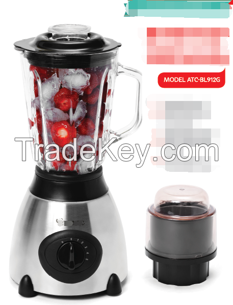 Stainless steel  blender with glass Jar 300W with CE ROHS hot selling  ATC-BL912G  Antronic 
