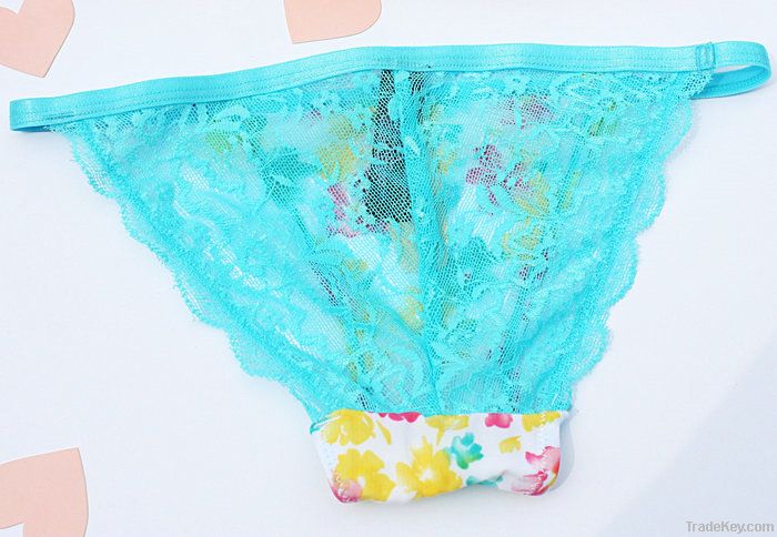 Sexy Meryl and lace panties_Blue