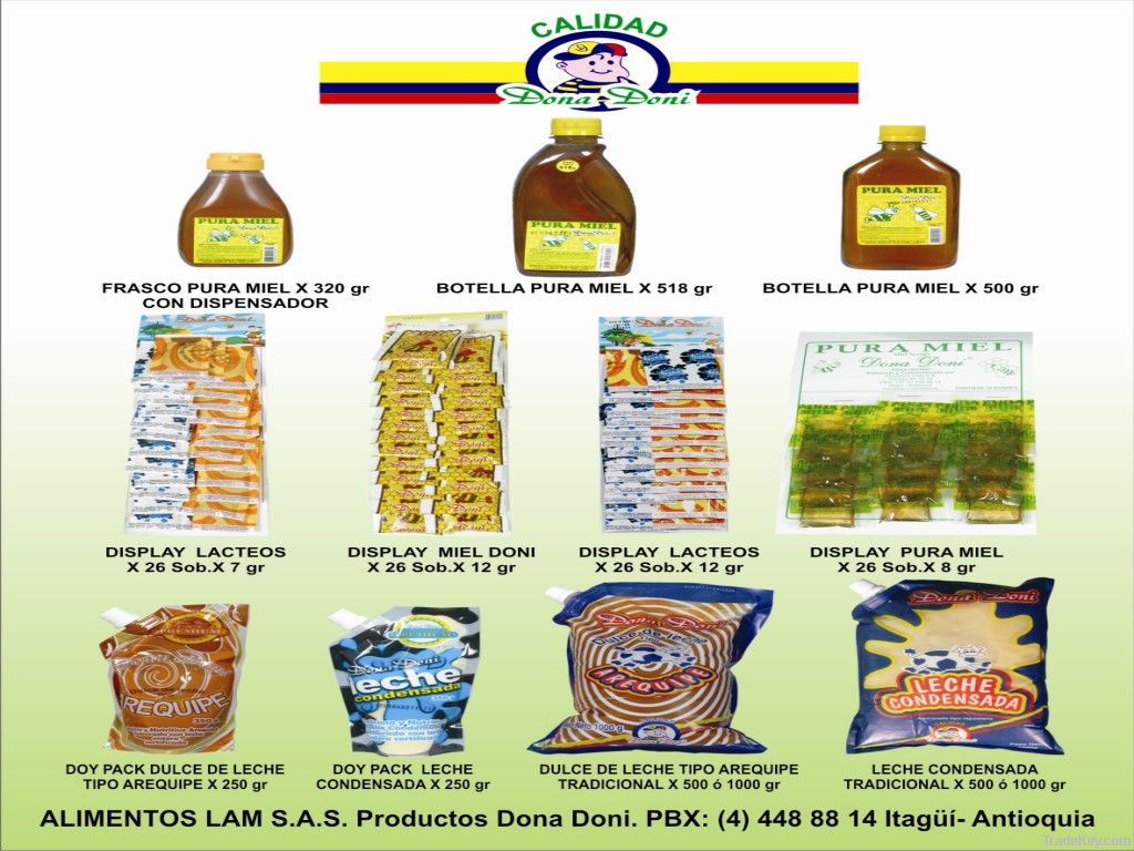 Productos alimenticios Colombianos