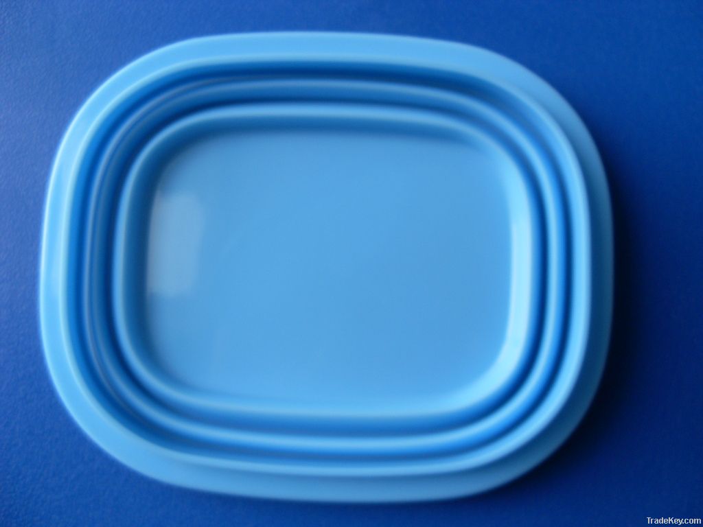 silicone folding lunchbox