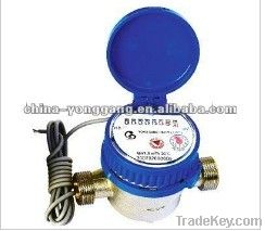 single jet dry type water meter with impulse