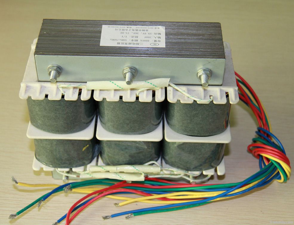 Three phase dry-type power transformer