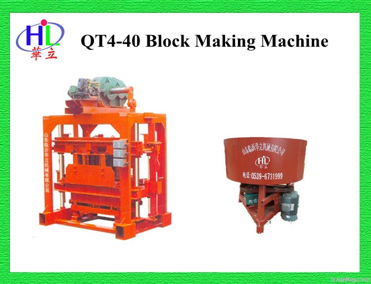 QT4-40 manual operation block laying machine
