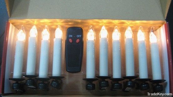 Wireless remote controlled Christmas candle light