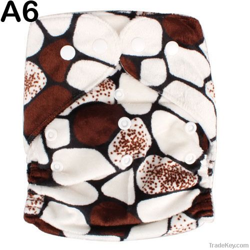 Printed baby cloth diaper, One Size Pocket Diaper, Cloth nappy for newbo