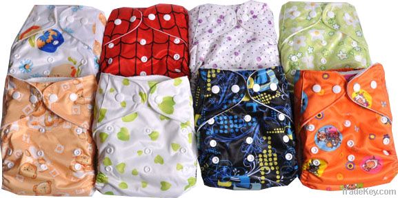 Resuable baby cloth diapers, One size pocket diaper,