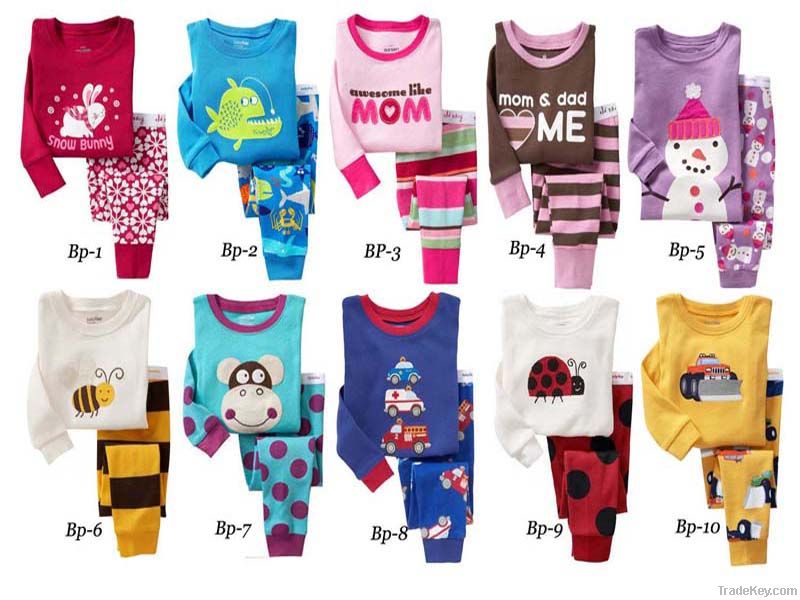 Baby pajamas, 100%cotton baby sleepwear