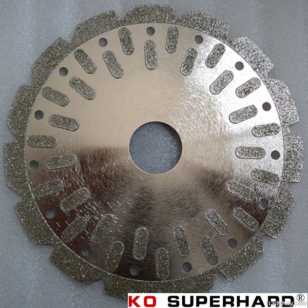 Electroplated diamond grinding/cutting wheel