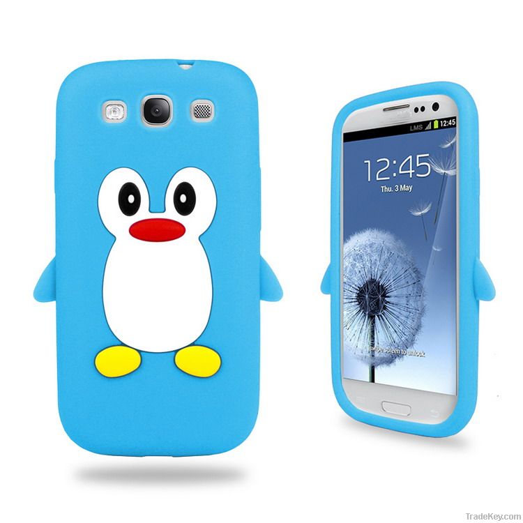 Penguin Silicone Skin Case Cover for Samsung Galaxy S3 I9300