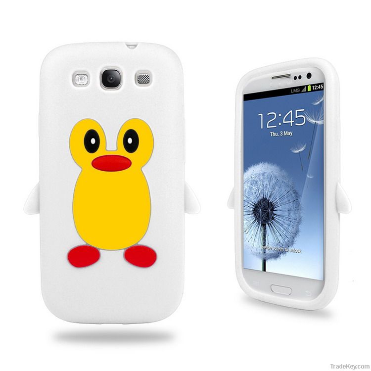Penguin Silicone Skin Case Cover for Samsung Galaxy S3 I9300