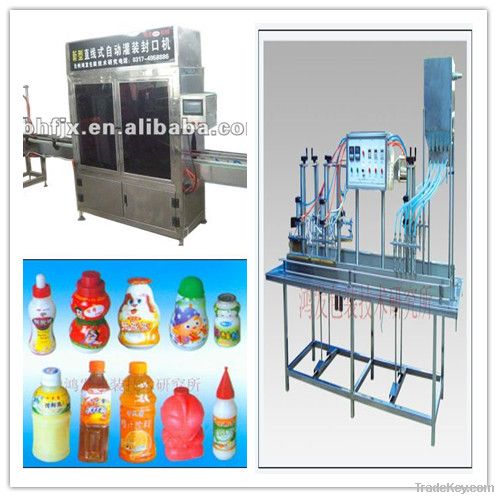 container/bottle filling and capping machine