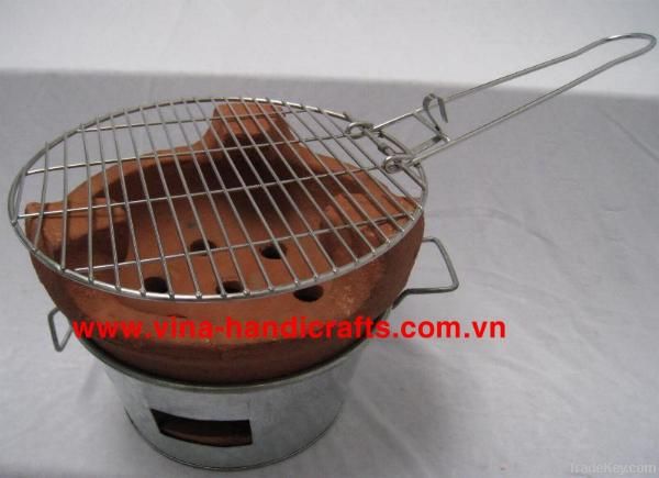 Charcoal BBQ stove