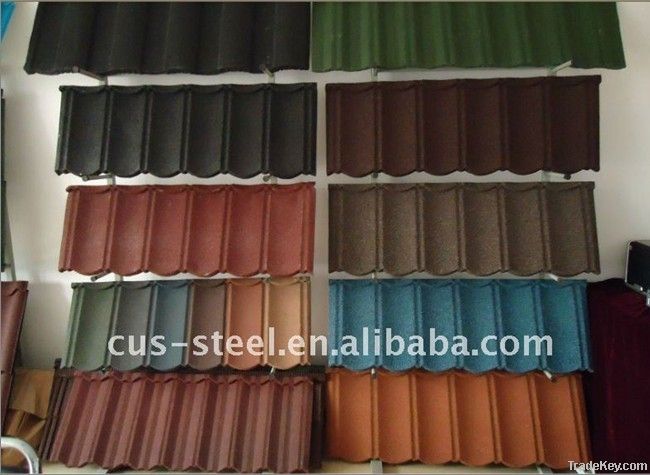 Colour stone coated roofing tile 1170*380*0.45mm