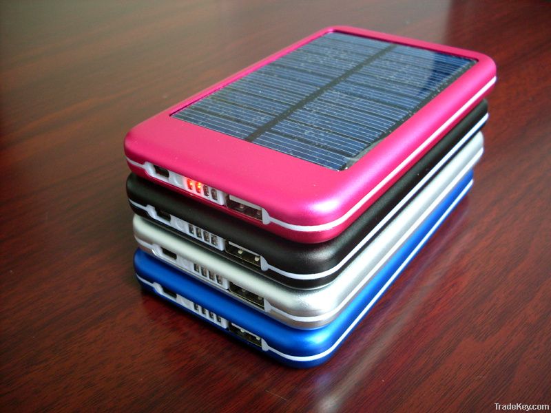 solar battery bank for mobile phone . digital camera