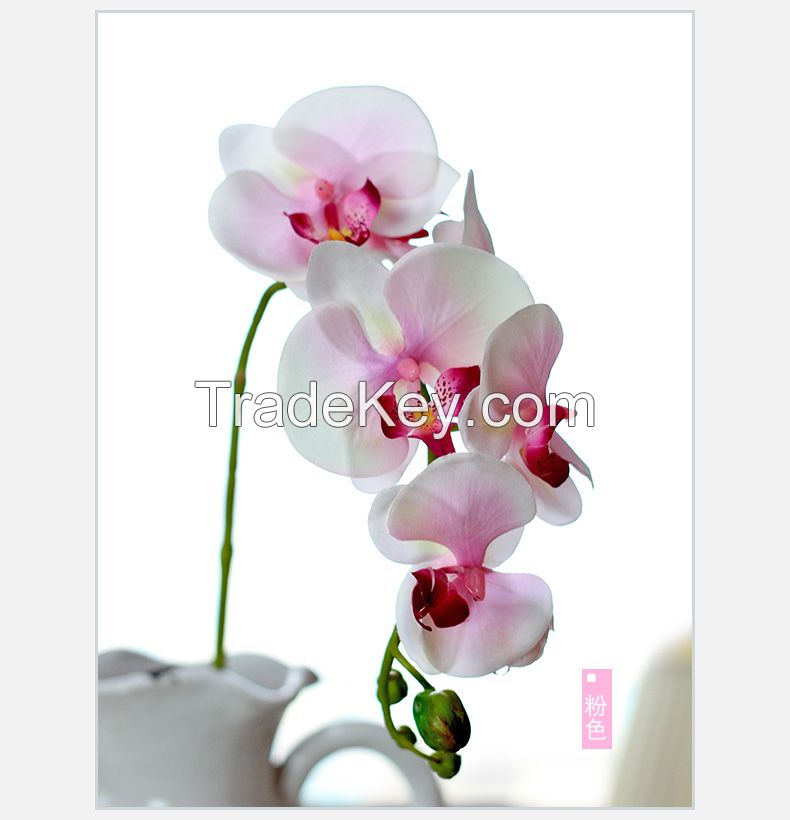 70cm silk display flower Moth Orchid flower butterfly orchid flower artificial flower for home garden wedding decoration
