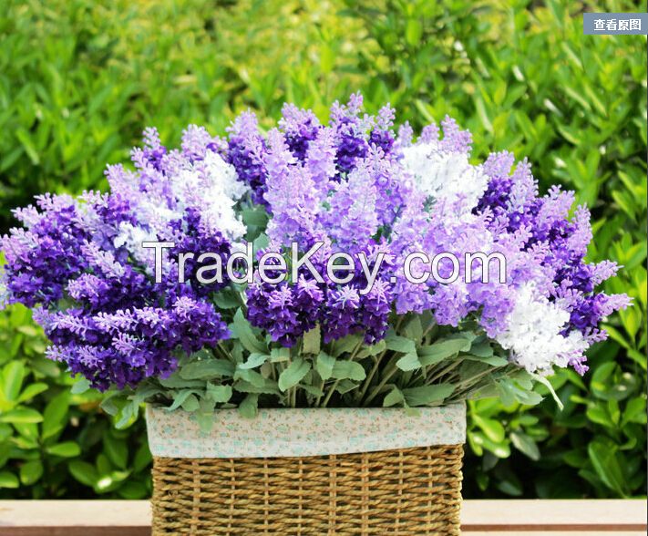 lavender flower real touch artificial flower silk flower very beatiful decorative flower for wedding shop and party