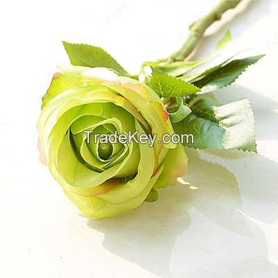 Thailand Rose Artificial Flowers Single Head Rose Home Silk Decorative Flowers Wedding Bridal Bouquets(