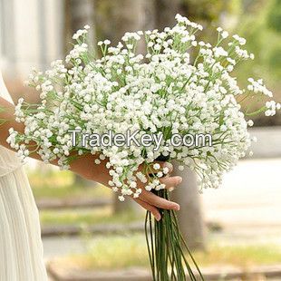 PU Gypsophila Baby's Breath Artificial Fake pu Flower Plant Home Wedding Decor pu material artificial flower