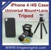 Universal mobile long focal lens with tripod