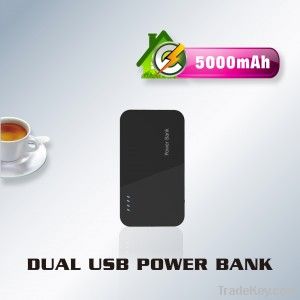 5000mAh Dual USB Power Bank External Battery Charger