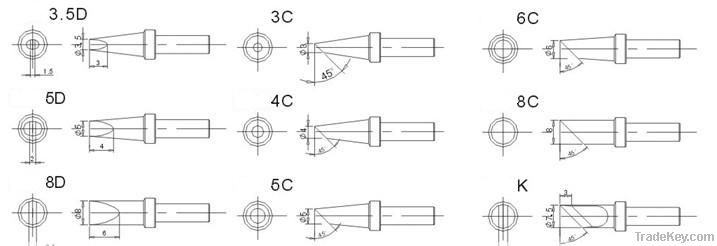 Soldering Tips (Applies to Quick 500 Series) (ST-Q5)