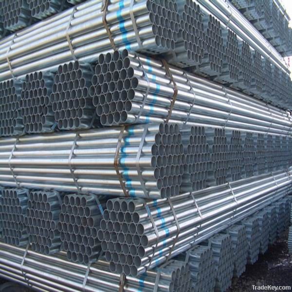 Galvanized steel pipes