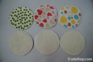 Soft washable/ reusable bamboo fiber Breast nursing pad