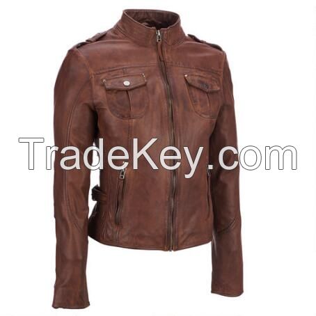 Motorbike Leather Racing Jacket, Genuine Leather